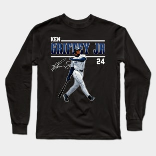 Ken Griffey Jr The Kid Basketball Legend Signature Vintage Retro 80s 90s Bootleg Rap Style Long Sleeve T-Shirt